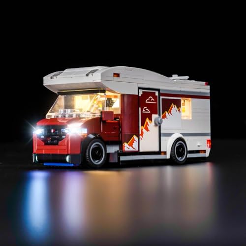 Led Licht Set Kompatibel mit Lego Holiday Adventure Camper Van 60454 (Kein Modell), Dekorationsbeleuchtungsset Compatible with Lego Holiday Adventure Camper Van Kreative Spielzeug von BrickBling