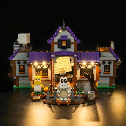 Led Licht Set Kompatibel mit Lego King Boo's Haunted Mansion (Kein Modell), Dekorationsbeleuchtungsset Compatible with 71436 König Buu Huus Spukhaus Kreative Spielzeug von BrickBling