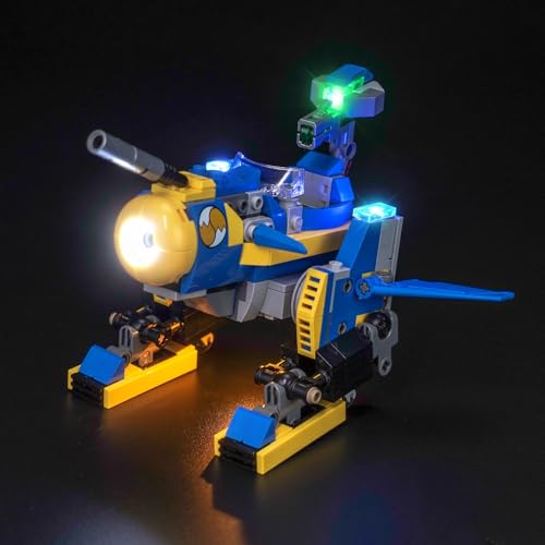 Led Licht Set Kompatibel mit Lego Leonardo Cyclone vs. Metal Sonic 77002 (Kein Modell), Dekorationsbeleuchtungsset Compatible with Lego 77002 Cyclone vs. Metal Sonic Kreative Spielzeug von BrickBling