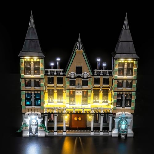 Led Licht Set Kompatibel mit Lego Malfoy Manor 76453 (Kein Modell), Dekorationsbeleuchtungsset Compatible with Lego 76453 Malfoy Manor Kreative Spielzeug von BrickBling