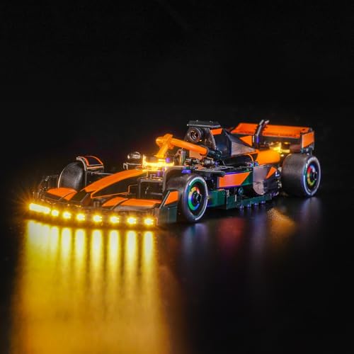 Led Licht Set Kompatibel mit Lego McLaren F1 Team MCL38 Race Car 77251 (Kein Modell), Dekorationsbeleuchtungsset Compatible with Lego McLaren F1 Team MCL38 Race Car Kreative Spielzeug von BrickBling