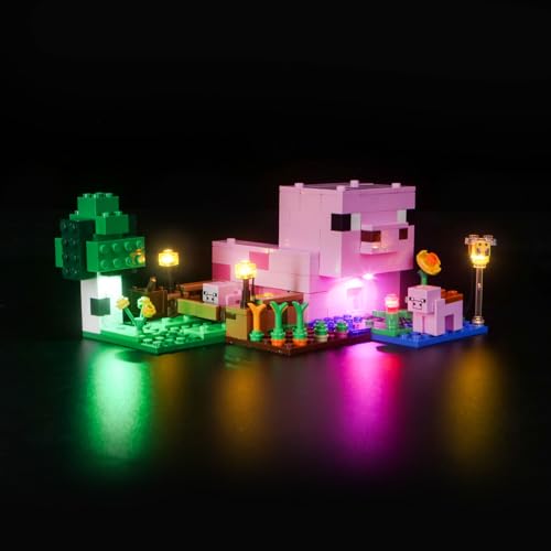 Led Licht Set Kompatibel mit Lego Minecraft The Baby Pig House (Nicht Lego), Led Beleuchtungs Set Compatible with Minecraft 21268 The Baby Pig House Kreative Spielzeug von BrickBling