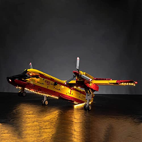 Led Licht Set Kompatibel mit Lego Technic 42152 Löschflugzeug Feuerwehr-Flugzeug-Spielzeug (Kein Modell), Dekorationsbeleuchtungsset für Firefighter Aircraft Kreatives Dekorationslicht von BrickBling