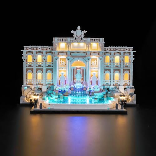 Led Licht Set Kompatibel mit Lego Trevi Fountain 21062 (Kein Modell), Dekorationsbeleuchtungsset Compatible with Lego 21062 Trevi Fountain Kreative Spielzeug von BrickBling