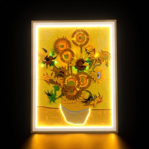 Led Licht Set Kompatibel mit Lego Vincent van Gogh – Sunflowers 31215 (Kein Modell), Dekorationsbeleuchtungsset Compatible with Lego Vincent van Gogh – Sunflowers Kreative Spielzeug von BrickBling