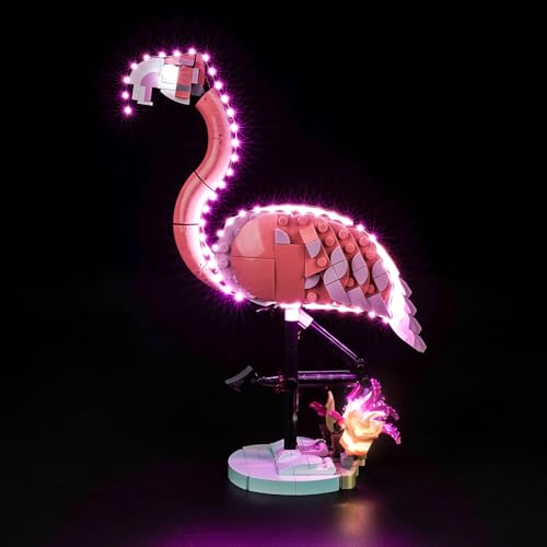 Led Licht Set Kompatibel mit Lego Wild Animals: Pink Flamingo 31170 (Kein Modell), Dekorationsbeleuchtungsset Compatible with Lego 31170 Wild Animals: Pink Flamingo Kreative Spielzeug von BrickBling