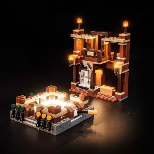 Led Licht Set Kompatibel mit Lego Woodland Mansion Fighting Ring 21272 (Kein Modell), Dekorationsbeleuchtungsset Compatible with Minecraft Woodland Mansion Fighting Ring Kreative Spielzeug von BrickBling