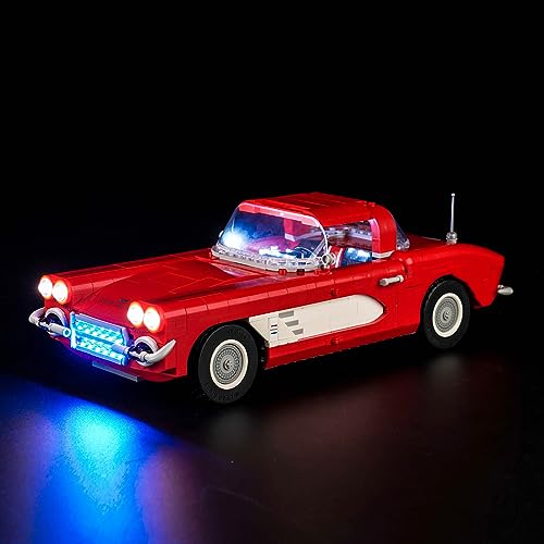 Led Licht Set für Lego 10321 Icons Corvette (Kein Lego-Modell), Dekorationsbeleuchtungsset Kompatibel mit Lego Corvette, Kreative Spielzeug für Erwachsene und Kinder von BrickBling