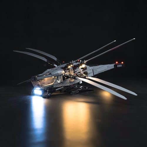 Led Licht Set Kompatibel mit Lego 10327 Dune Atreides Royal Ornithopter (Kein Modell), Dekorationsbeleuchtungsset für Dune Atreides Royal Ornithopter Kreative Spielzeug - Standard Version von BrickBling