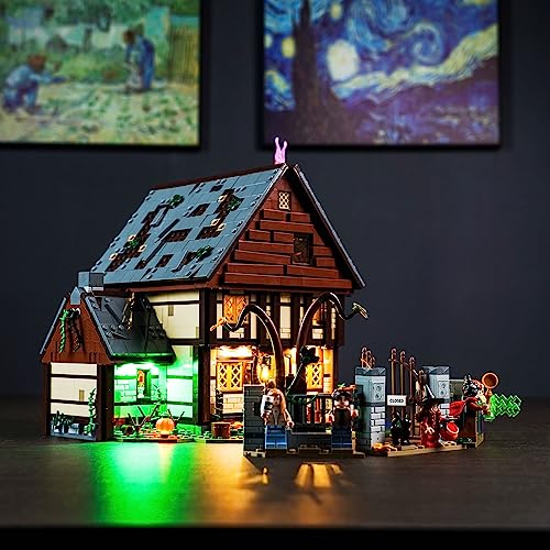 Led Licht Set Kompatibel mit Lego 21341 Disney Hocus Pocus: The Sanderson Sisters' Cottage (Kein Modell), Dekorationsbeleuchtungsset Compatible with The Sanderson Sisters' Cottage - Standard Version von BrickBling