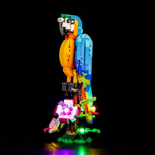 Led Licht Set Kompatibel mit Lego 31136 Creator 3in1 Exotischer Papagei (Kein Modell), Dekorationsbeleuchtungsset Compatible with Lego Exotic Parrot Kreative Spielzeug von BrickBling