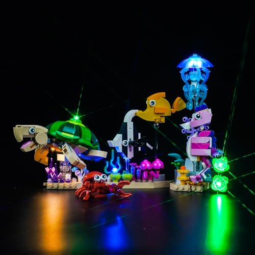 Led Licht Set für Lego 31158 Sea Animals (Kein Lego), Dekorationsbeleuchtungsset für Lego Sea Animals Kreative Spielzeug von BrickBling