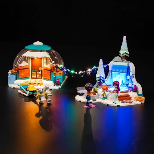 Led Licht Set Kompatibel mit Lego 41760 Igloo Holiday Adventure (Kein Modell), Dekorationsbeleuchtungsset für Friends Igloo Holiday Adventure Kreative Spielzeug von BrickBling