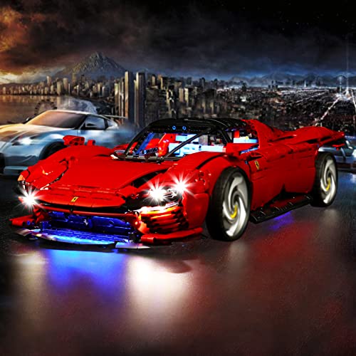 Led Licht Set für Lego 42143 Ferrari Daytona SP3 (Kein Lego), Dekorationsbeleuchtungsset für Lego Technic Ferrari Daytona Supercar Kreative Spielzeug von BrickBling