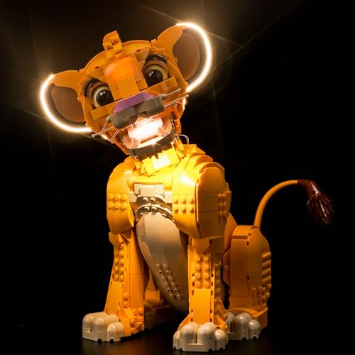 Led Licht Set für Lego 43247 Disney Simba der Junge König der Löwen (Kein Lego), Dekorationsbeleuchtungsset für Lego Young Simba the Lion King Kreative Spielzeug - Standard Version von BrickBling