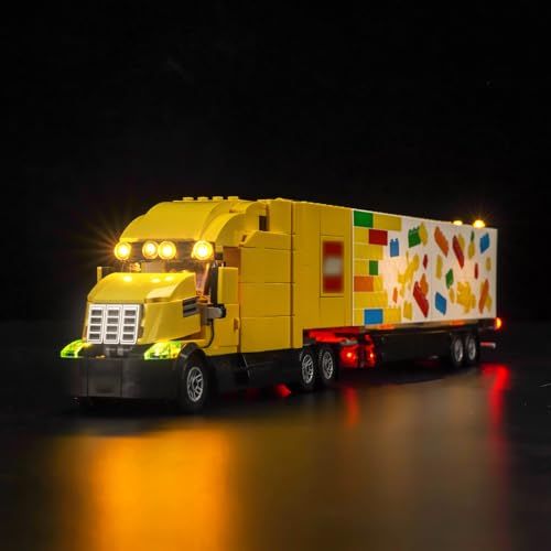 Led Licht Set für Lego 60440 Yellow Delivery Truck (Kein Lego), Dekorationsbeleuchtungsset für Lego Yellow Delivery Truck Kreative Spielzeug von BrickBling