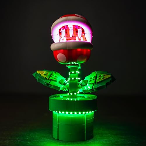 Led Licht Set für Lego 71426 Piranha Plant (Kein Lego), Dekorationsbeleuchtungsset für Lego Piranha Pflanze 71426 Kreative Spielzeug, ab 15 Jahren von BrickBling