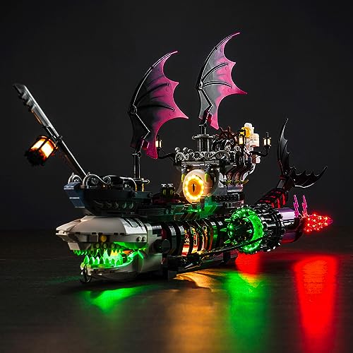 Led Licht Set für Lego 71469 DREAMZzz Albtraum-Haischiff (Kein Lego), Dekorationsbeleuchtungsset für Lego Nightmare Shark Ship Kreative Spielzeug - Standard Version von BrickBling