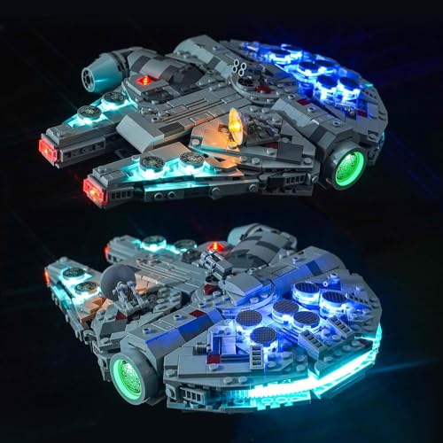 Led Licht Set Kompatibel mit Lego 75375 Millennium Falcon (Kein Modell), Dekorationsbeleuchtungsset für Millennium Falcon Kreative Spielzeug - Standard Version von BrickBling