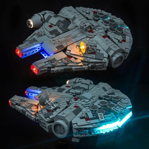 Led Licht Set Kompatibel mit Lego 75375 Millennium Falcon (Kein Modell), Dekorationsbeleuchtungsset Compatible with Lego Millennium Falcon Kreative Spielzeug von BrickBling