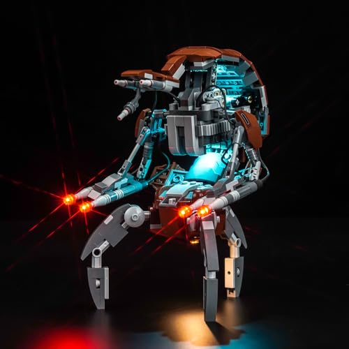 Led Licht Set Kompatibel mit Lego 75381 Droideka (Kein Modell), Dekorationsbeleuchtungsset Compatible with Lego S'tar Wars Droideka Kreative Spielzeug von BrickBling