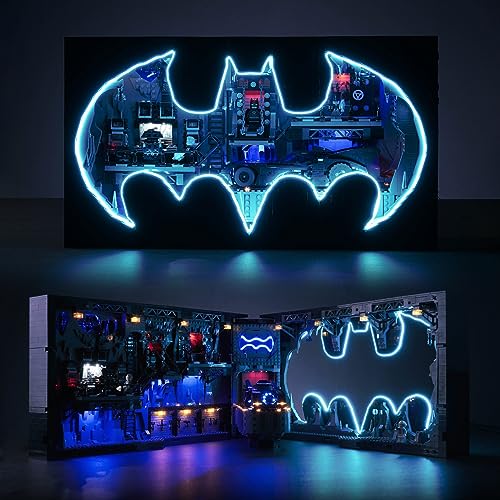 Led Licht Set für Lego 76252 Batcave Shadow (Kein Lego), Dekorationsbeleuchtungsset für Lego Batcave Shadow Box Kreative Spielzeug für Jungen und Erwachsene - Standard Version von BrickBling