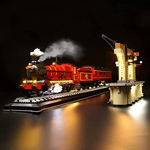 BrickBling Led Licht Set Kompatibel mit Lego 76405 Hogwarts Express, Led Beleuchtungs Set für Hogwarts Express, Kreatives Geschenk (Kein Modell)- Standard Version von BrickBling