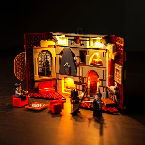 Led Licht Set für Lego 76409 Harry Potter Hausbanner Gryffindor Set (Kein Lego), Dekorationsbeleuchtungsset für Lego Gryffindor House Banner Kreative Spielzeug von BrickBling