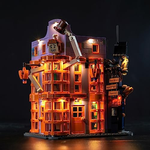 Led Licht Set Kompatibel mit Lego 76422 Winkelgasse: Weasleys Zauberhafte Zauberscherze (Kein Modell), Dekorationsbeleuchtungsset für Weasleys Zauberhafte Zauberscherze Kreative Spielzeug von BrickBling