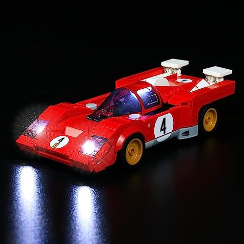 Led Licht Set kompatibel mit Lego 76906 Speed Champions 1970 Ferrari 512 M Bausatz für Modellauto (Kein Modell), Dekorationsbeleuchtungsset für Ferrari 512 M Kreatives Geschenk von BrickBling