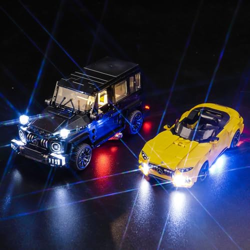 Led Licht Set Kompatibel mit Lego 76924 Mercedes-AMG G 63 & Mercedes-AMG SL 63 (Kein Modell), Dekorationsbeleuchtungsset Compatible with Lego Mercedes-AMG G 63 & Mercedes-AMG SL 63 von BrickBling