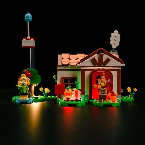 Led Licht Set für Lego 77049 Isabelle's House Visit (Kein Lego), Dekorationsbeleuchtungsset für Lego Animal Crossing Besuch von Melinda Kreative Spielzeug von BrickBling