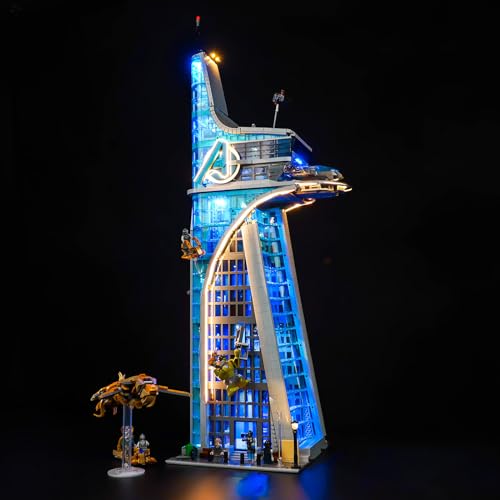 Led Licht Set Kompatibel mit Lego Avengers Tower (Kein Modell), Dekorationsbeleuchtungsset Compatible with Lego 76269 Marvel Avengers Tower Kreative Spielzeug - Standard Version von BrickBling