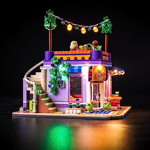 Led Licht Set Kompatibel mit Lego Friends Heartlake City Community Kitchen 41747 (Kein Modell), Dekorationsbeleuchtungsset für Heartlake City Gemeinschaftsküche Spiel-Set-Standard Version von BrickBling