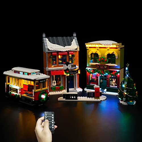 Led Licht Set Kompatibel mit Lego Holiday Main Steet, Fernbedienung Dekorationsbeleuchtungsset für 10308 Ferienhauptstraße Kreative Spielzeuglichter (Kein Modell) von BrickBling