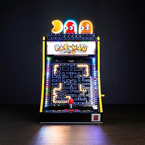 Led Licht Set Kompatibel mit Lego Icons 10323 - PAC-Man Arcade (Kein Modell), Dekorationsbeleuchtungsset für PAC-Man Arcade Spielkonsole Bausteinen Model Kreative Spielzeug- Standard Version von BrickBling