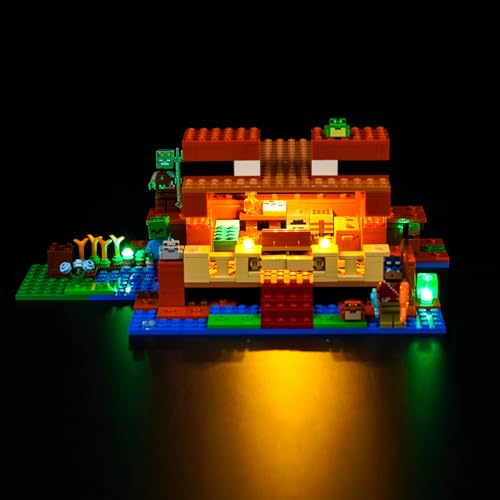 Led Licht Set für Lego Minecraft The Frog House 21256 (Nicht Lego), Led Beleuchtungs Set für Minecraft Lego The Frog House Kreative Spielzeug von BrickBling