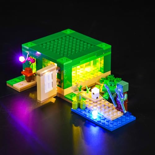 Led Licht Set für Lego Minecraft The Turtle Beach House 21254 (Nicht Lego), Dekoration DIY Beleuchtungsset für Minecraft Lego The Turtle Beach House Kreative Spielzeug von BrickBling