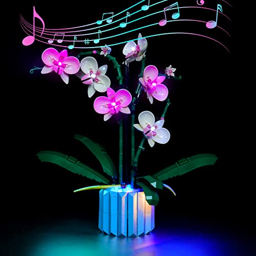 Led Licht Set für Lego Orchidee,Sound Version (Spiel Musik) Dekorationsbeleuchtungsset für Lego 10311 Orchidee Botanical Collection Set Kreative Spielzeuglichter -Nur Lichter-Set,kein Lego-Modell von BrickBling