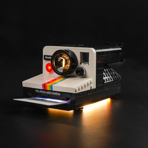 Led Licht Set für Lego Polaroid OneStep SX-70 Camera 21345 (Kein Lego), Dekorationsbeleuchtungsset für Lego Polaroid OneStep SX-70 Camera Kreative Spielzeug von BrickBling