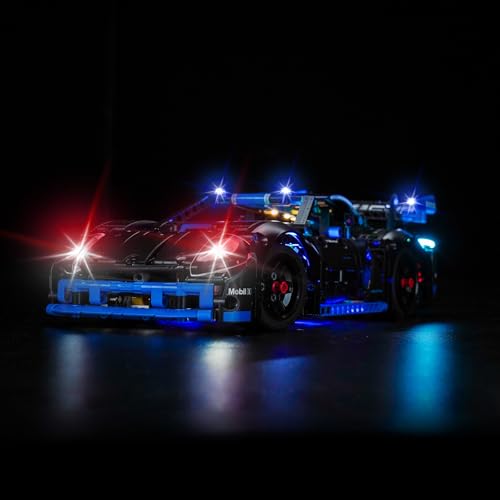 Led Licht Set Kompatibel mit Lego Porsche GT4 e-Performance Race Car (Kein Modell), Dekorationsbeleuchtungsset für 42176 Porsche GT4 e-Performance Race Car Kreative Spielzeug - Standard Version von BrickBling