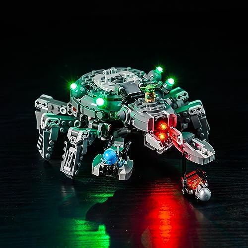 Led Licht Set Kompatibel mit Lego Spider Tank 75361 (Kein Modell), Dekorationsbeleuchtungsset Compatible with Lego Spider Tank Kreative Spielzeug für Erwachsene von BrickBling