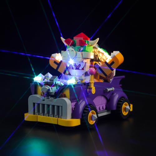 Led Licht Set für Lego Super Mario Bowsers Monsterkarre – Erweiterungsset (Kein Lego), Dekorationsbeleuchtungsset für Lego 71431 Bowser's Muscle Car Expansion Set Kreative Spielzeug von BrickBling