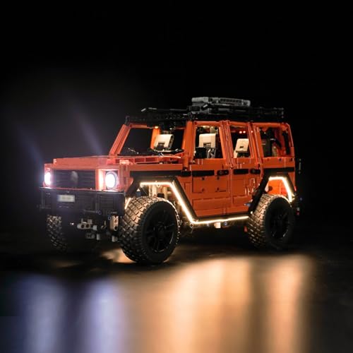 Led Licht Set Kompatibel mit Lego Technic Mercedes-Benz G 500 Professional Line (Kein Modell), Dekorationsbeleuchtungsset für 42177 Mercedes-Benz G 500 Professional Line - Standard Version von BrickBling