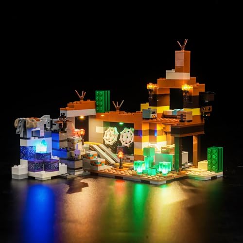 Led Licht Set für Lego The Badlands Mineshaft 21263 (Nicht Lego), Led Beleuchtungs Set für Minecraft Lego Die Mine in den Badlands Kreative Spielzeug von BrickBling