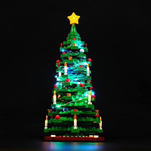 BrickBling Update Version Led Licht Set Kompatibel mitLego Weihnachtsbaum,Dekorationsbeleuchtungsset für 40573 Baustein Kreative Spielzeuglichter (Kein Modell) von BrickBling