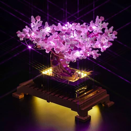 Licht-Kit Kompatibel mit Lego 10281 Bonsai Tree Botanical Collection Set (Kein Modell), Led Beleuchtungs Set Compatible with Bonsai Baum 10281 Kreative Spielzeug von BrickBling