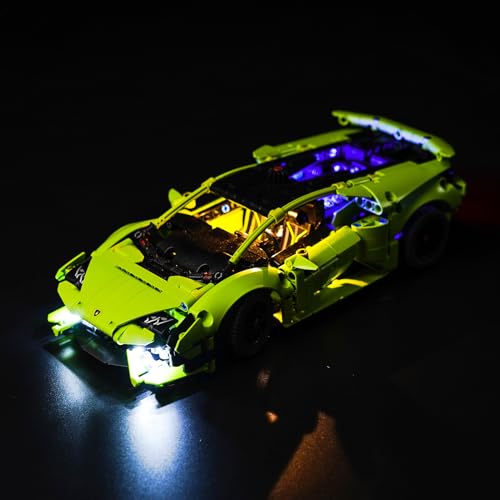 Licht-Kit für Lego 42161 Lamborghini Huracán Tecnica (Kein Lego-Modell), Led Beleuchtungs Set Kompatibel mit Lego Lamborghini Huracán Tecnica Kreative Spielzeug für Erwachsene und Kinder von BrickBling