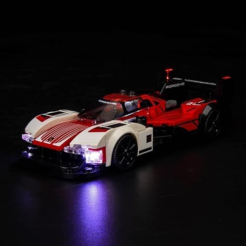 Licht-Kit Kompatibel mit Lego 76916 Speed Champions Porsche 963, Led Beleuchtungs Set Compatible with Lego Porsche 963,Kreative Spielzeuglichter (Kein Modell) von BrickBling