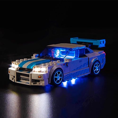 Licht-Kit Kompatibel mit Lego 76917 Speed Champions Nissan Skyline GT-R (Kein Lego-Modell), Led Beleuchtungs Set Compatible with Lego Nissan Skyline GT-R Kreative Spielzeuglichter von BrickBling